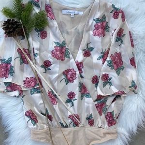 Lovers + friends rose bodysuit